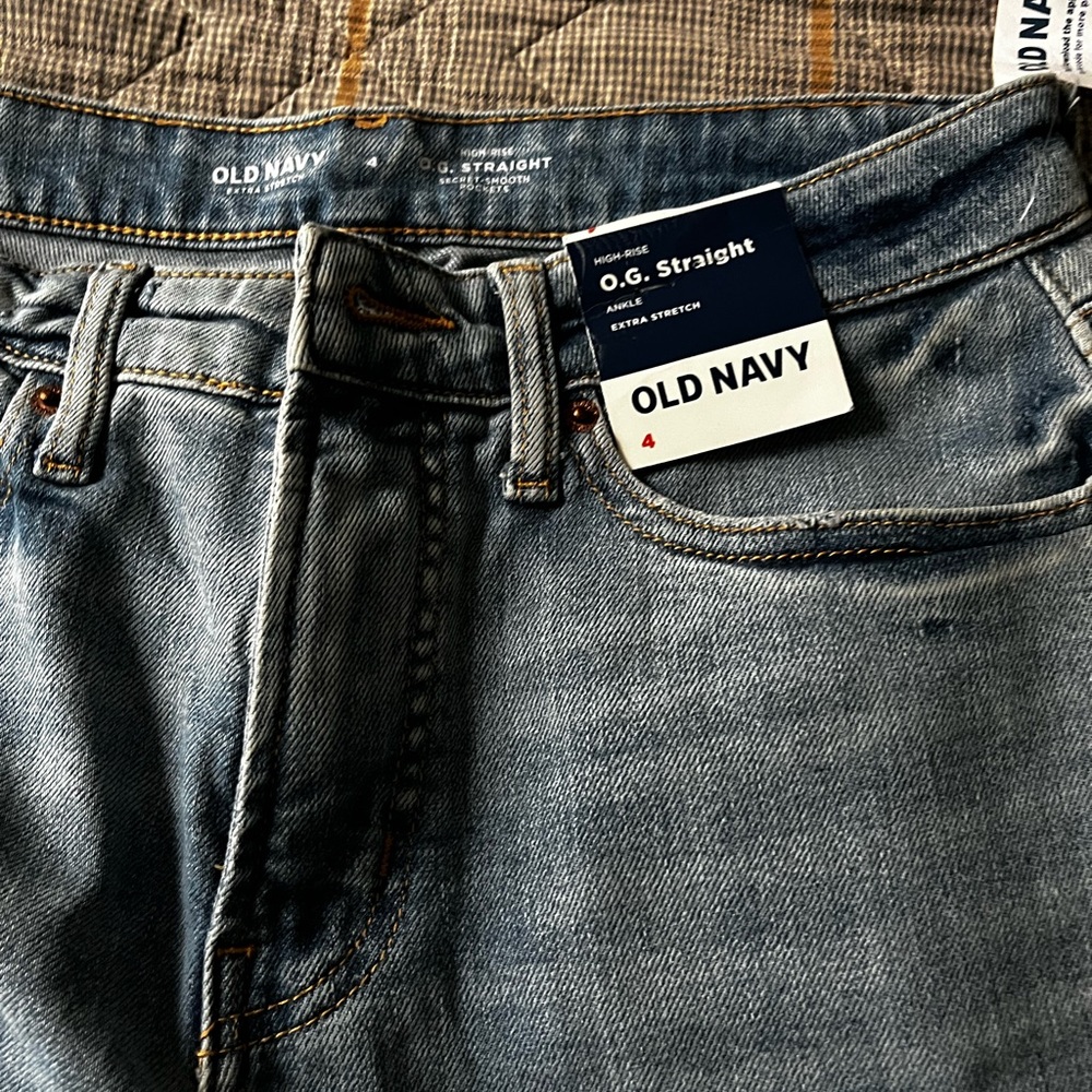 Old Navy Blue Ankle Cropped Jeans Versatile Denim